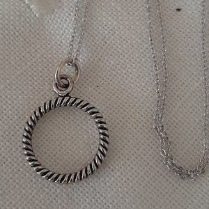 Silver Circle Necklace